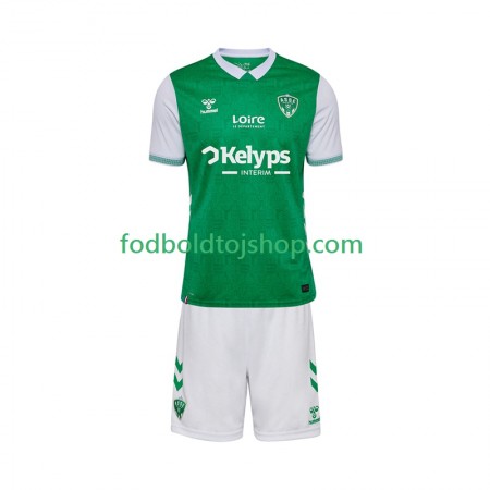 AS Saint-Etienne Børn Hjemme Fodboldsæt 2025-26 S/S (+ Korte bukser)